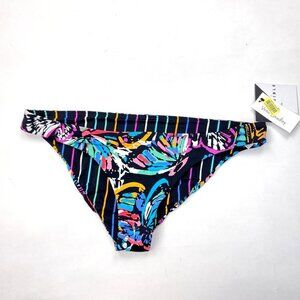 Vera Bradley Reversible Bikini Swim Bottoms Women L NWT $58 Butterfly Stretch